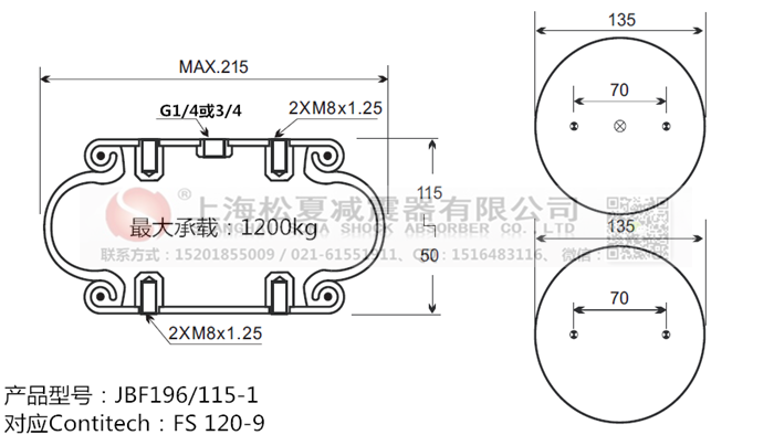 JBF196/115-1橡膠<a href='http://m.brandnew-swimwear.com/' target='_blank'><u>空氣彈簧</u></a>